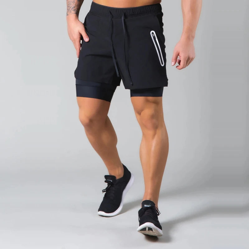 AeroDry™ Double Layer Training Shorts – Men’s Performance Sportswear