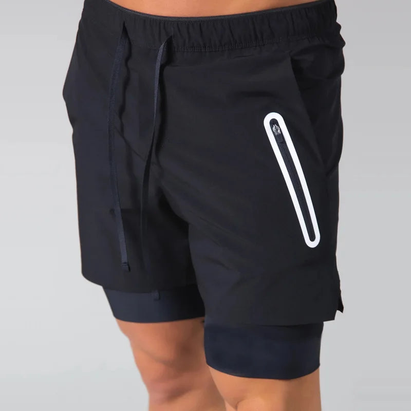 AeroDry™ Double Layer Training Shorts – Men’s Performance Sportswear