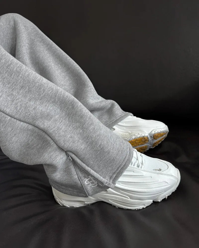 Men’s Navy Blue Y2K Joggers – Coin Embroidery | Retro Berlin Streetwear Sweatpants