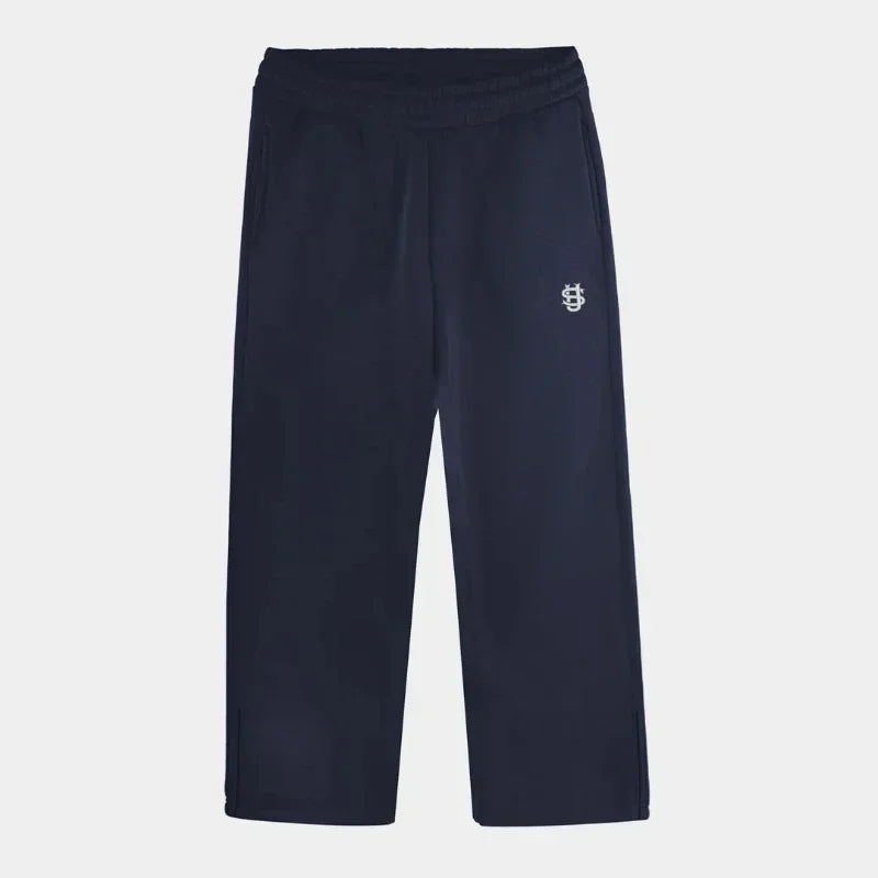 Men’s Navy Blue Y2K Joggers – Coin Embroidery | Retro Berlin Streetwear Sweatpants