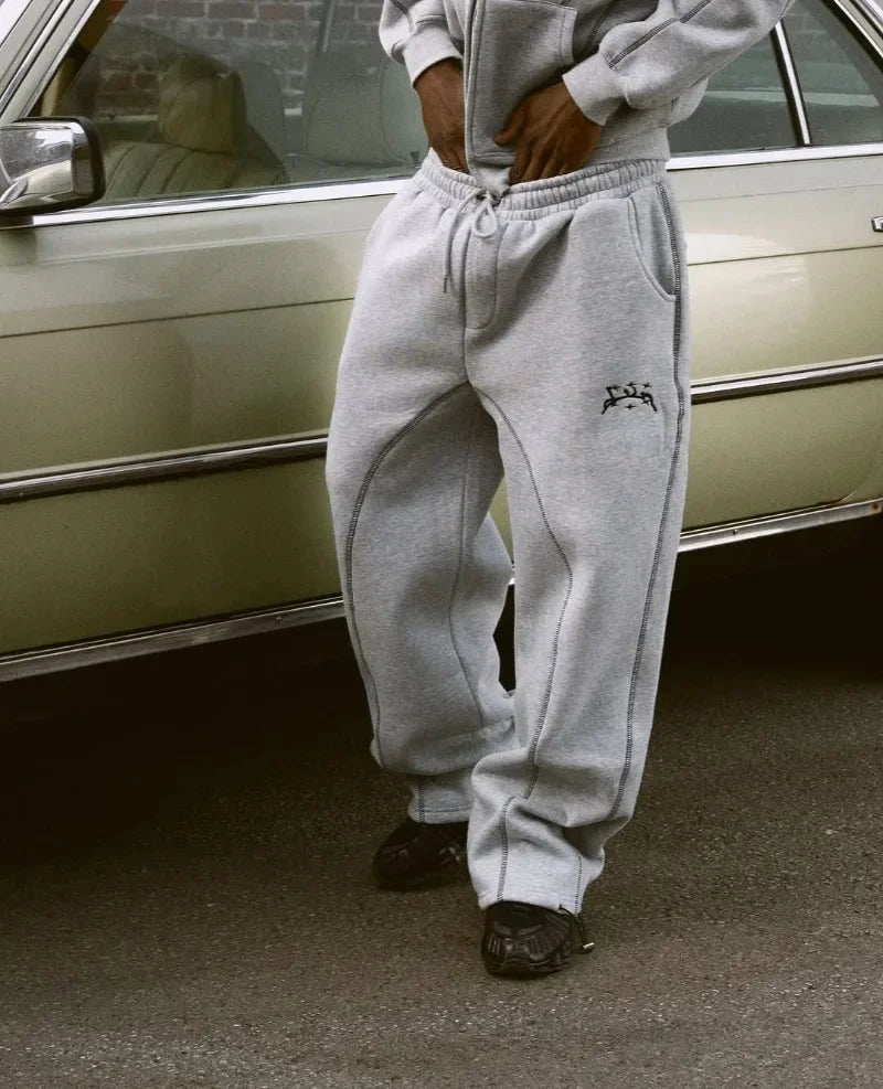 Men’s Y2K Street Style Outfit – Hip Hop Retro Sportswear Set
