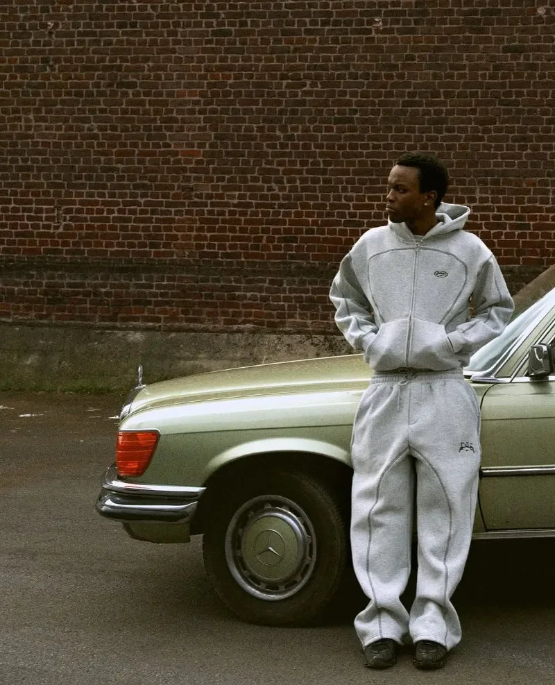 Men’s Y2K Street Style Outfit – Hip Hop Retro Sportswear Set
