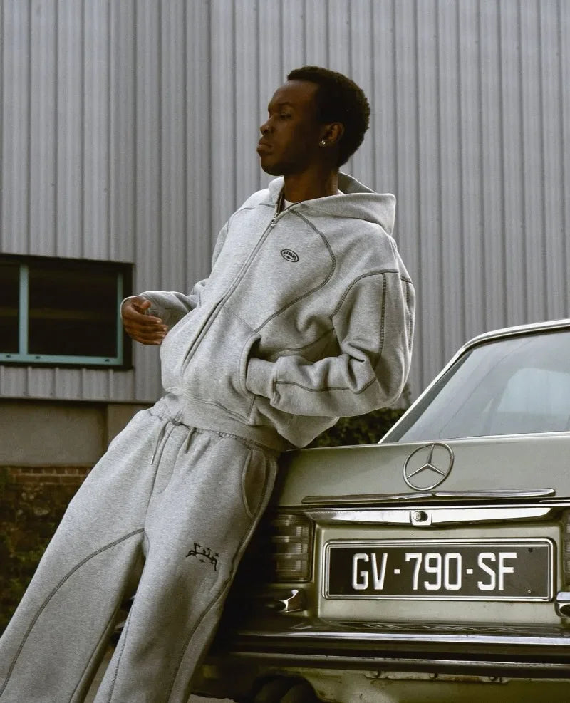 Men’s Y2K Street Style Outfit – Hip Hop Retro Sportswear Set