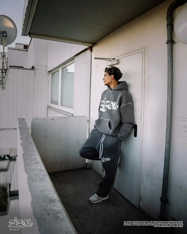 High Street Oversized Hoodie – Colorful Letter Print Retro Harajuku Casual Pullover for Men