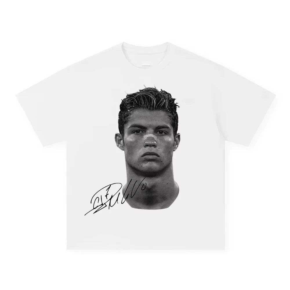 Cristiano Ronaldo & Neymar Jr Vintage Street T-Shirt – Unisex Cotton Fashion Tee
