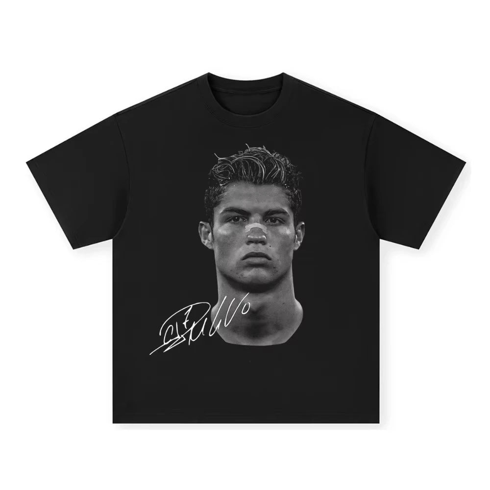 Cristiano Ronaldo & Neymar Jr Vintage Street T-Shirt – Unisex Cotton Fashion Tee