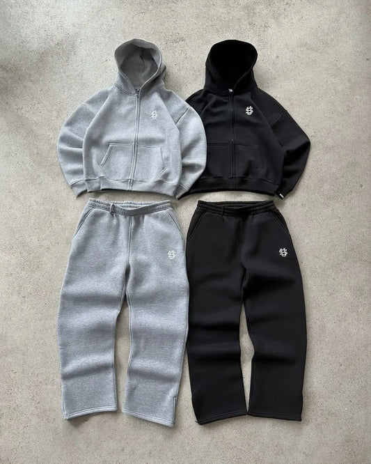 Y2K Wide-Leg Jogger Sweatpants for Men – Trendy Loose Pants