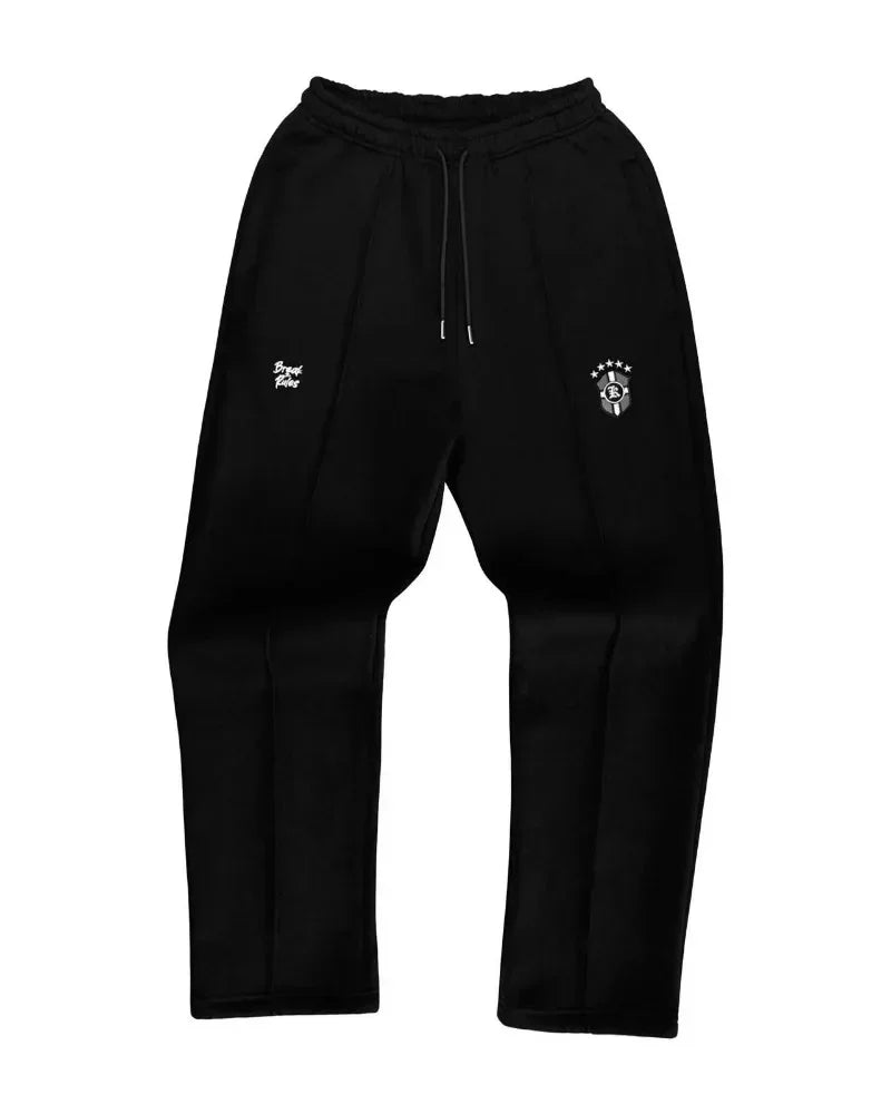 Y2K Punk Streetwear Men’s Oversized Tracksuit – Retro Gothic Hip Hop Embroidered Set